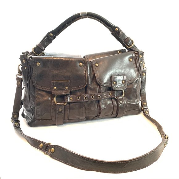 Abaco Paris leather purse handbag shoulder bag - Picture 1 of 16